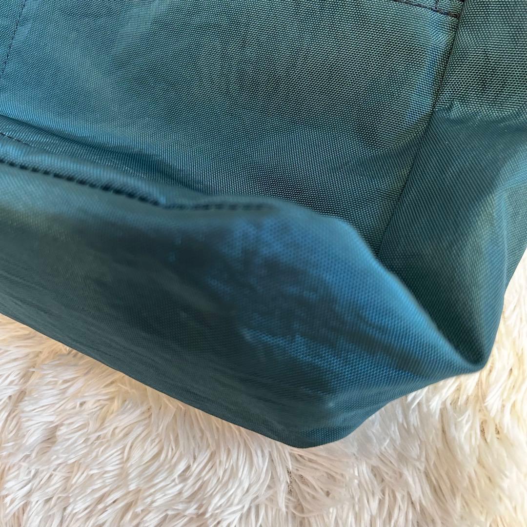 美品⭐︎IBIZA トートバッグ　ナイロン✖️レザー　ワンちゃんアップリケ