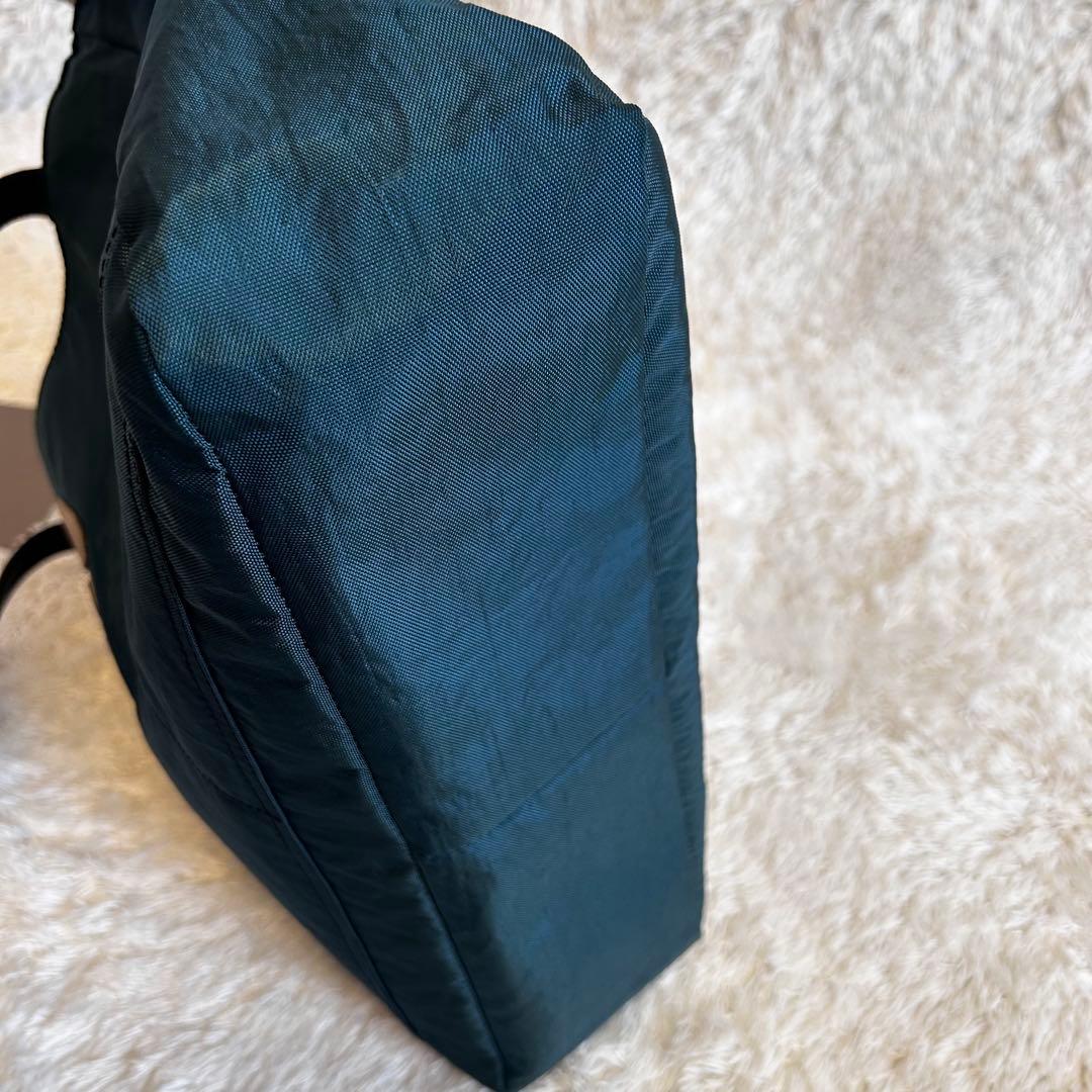 美品⭐︎IBIZA トートバッグ　ナイロン✖️レザー　ワンちゃんアップリケ