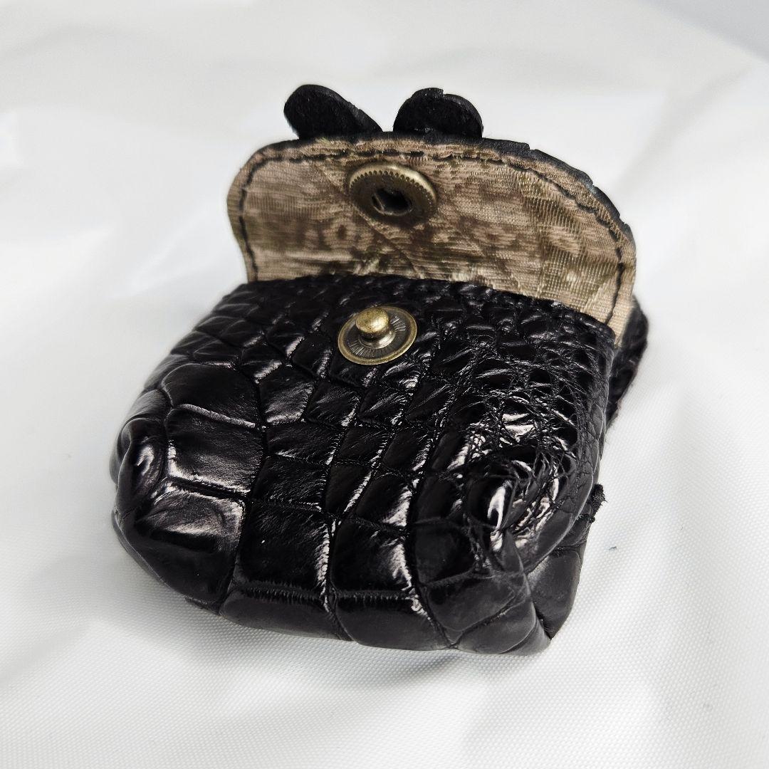 新品 イビサ IBIZA クロコダイル ミニバッグ チャーム 黒