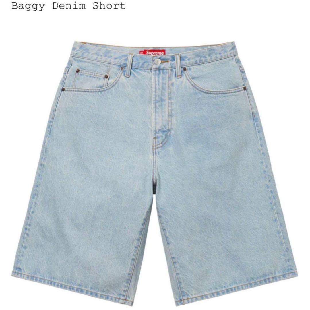 パンツ Supreme Baggy DenimShort WashedIndigo 30