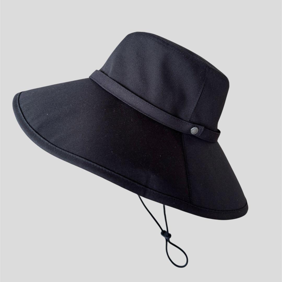 【美品】サンバリア100　ウィンドハット　L　ブラック