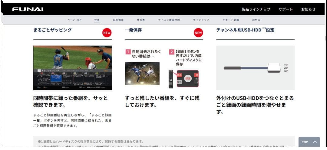 AI機能付き　FBR-HT1010　３番組同時録画　HDD:4TB