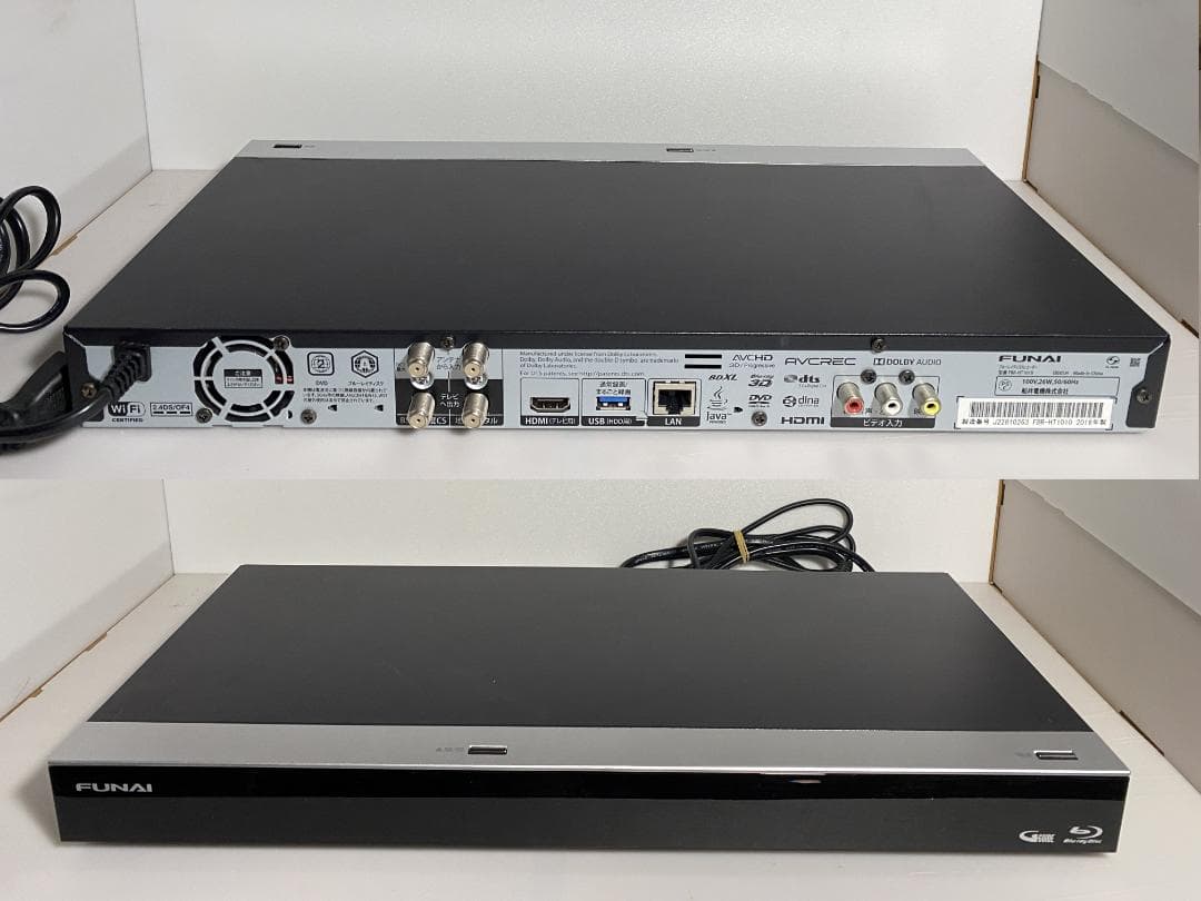 AI機能付き　FBR-HT1010　３番組同時録画　HDD:4TB