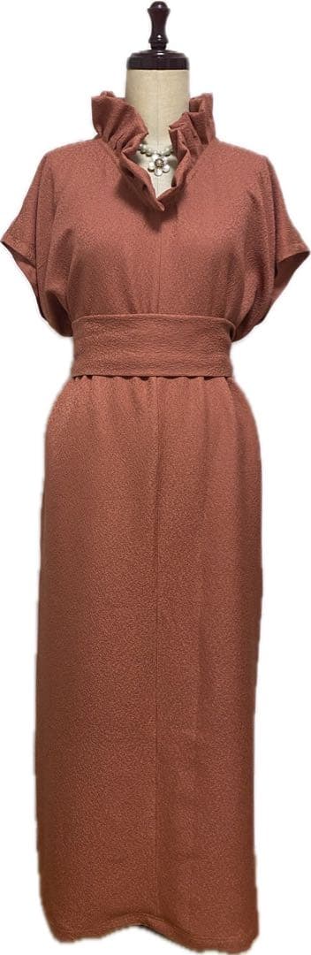 k*i様 着物リメイクワンピースマキシ丈とストール付き