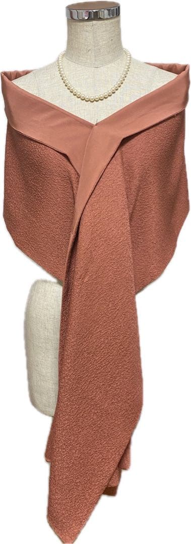 k*i様 着物リメイクワンピースマキシ丈とストール付き