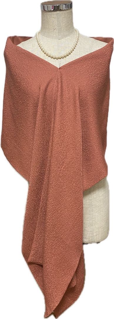 k*i様 着物リメイクワンピースマキシ丈とストール付き