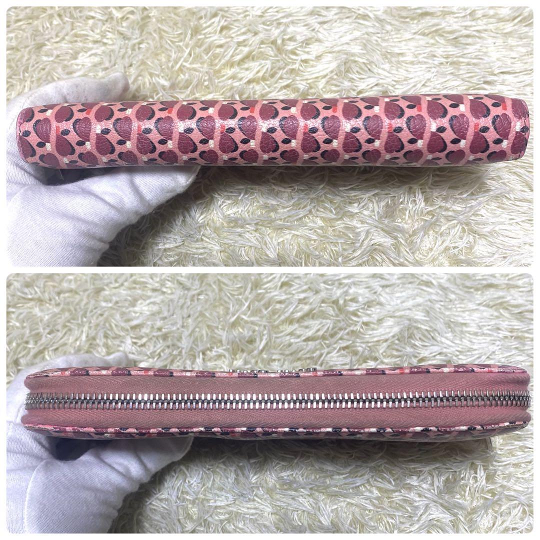 美品✨ MIU MIU ミュウミュウ マドラス レザー 長財布 ハート ピンク