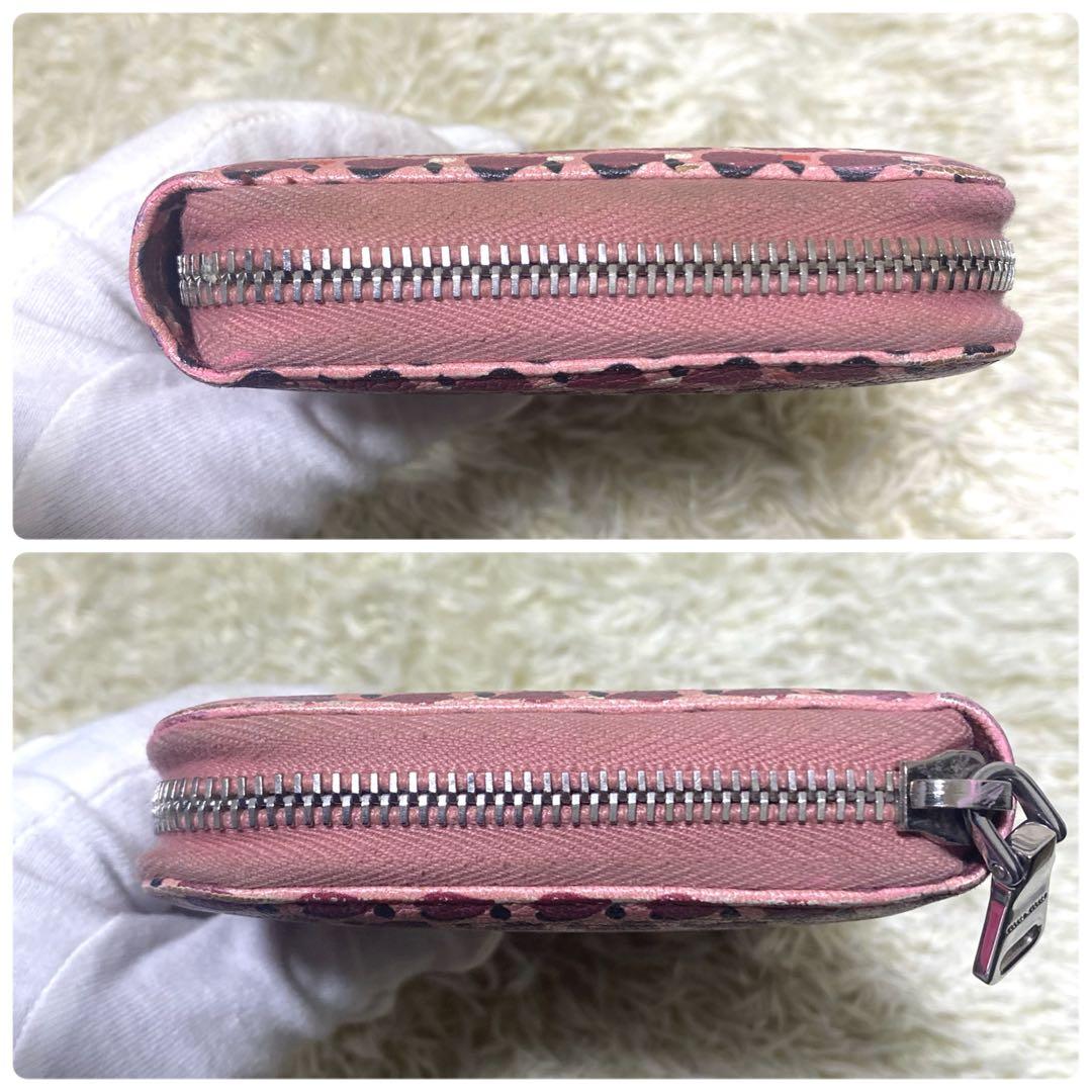 美品✨ MIU MIU ミュウミュウ マドラス レザー 長財布 ハート ピンク