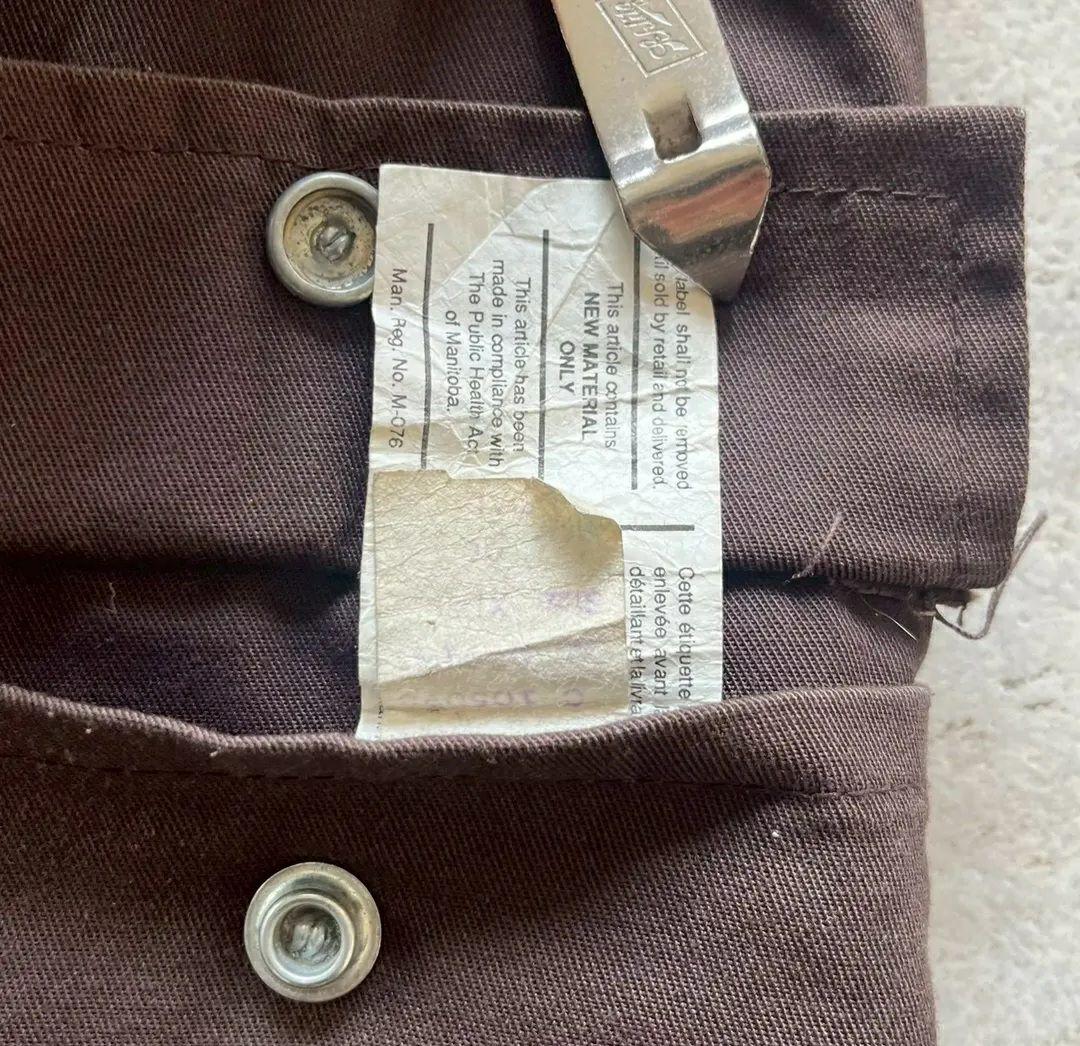 80's ダウンベスト　ブラウン　リバーシブル　XL