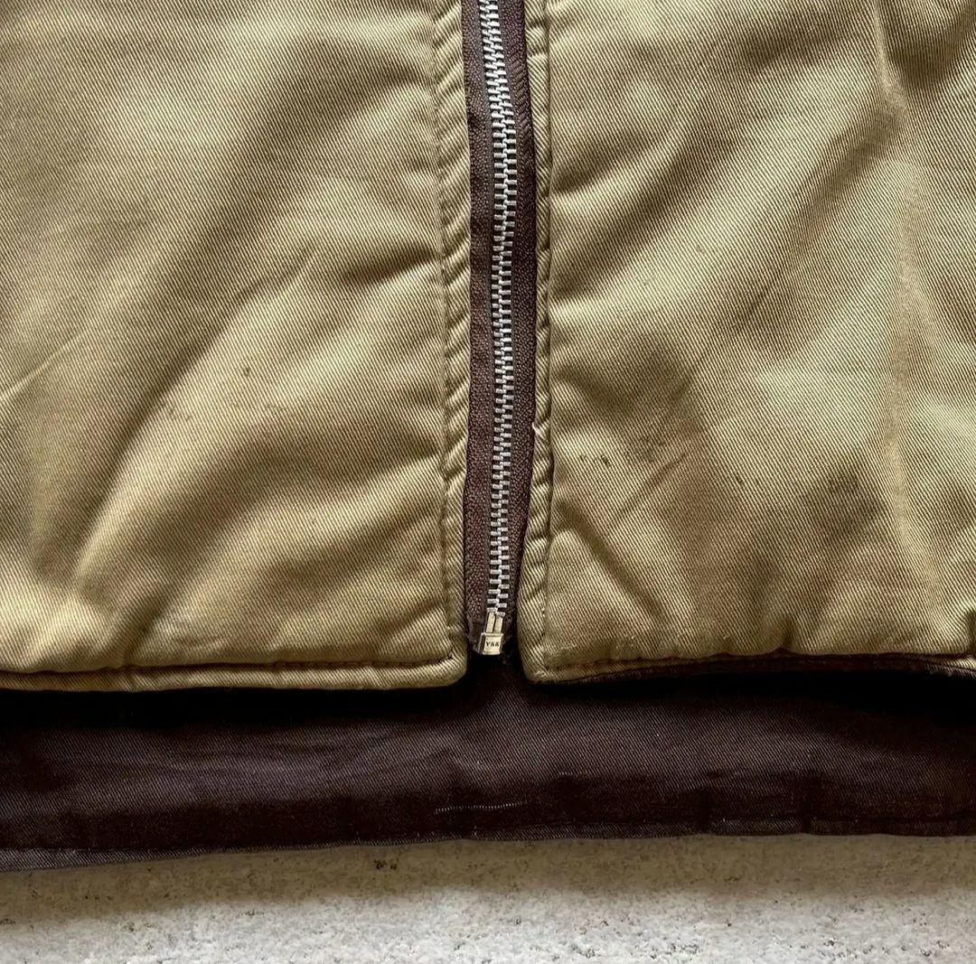 80's ダウンベスト　ブラウン　リバーシブル　XL