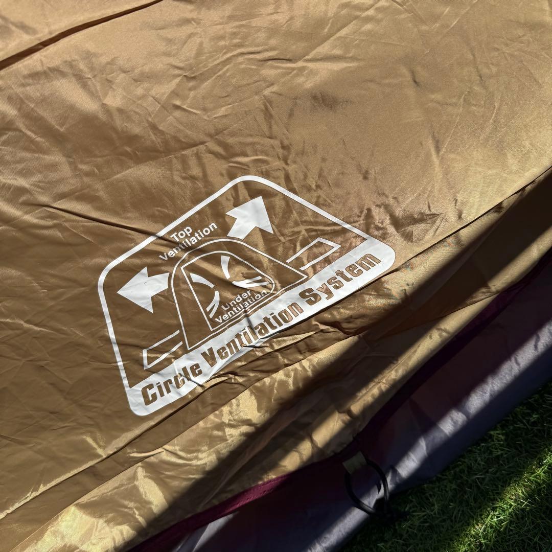 美品　コールマン タフドーム3025 バーガンディ テント