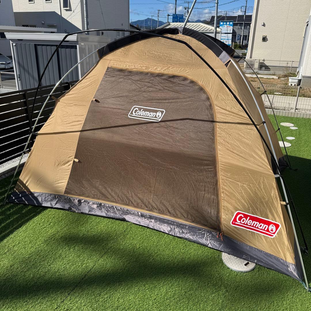 美品　コールマン タフドーム3025 バーガンディ テント