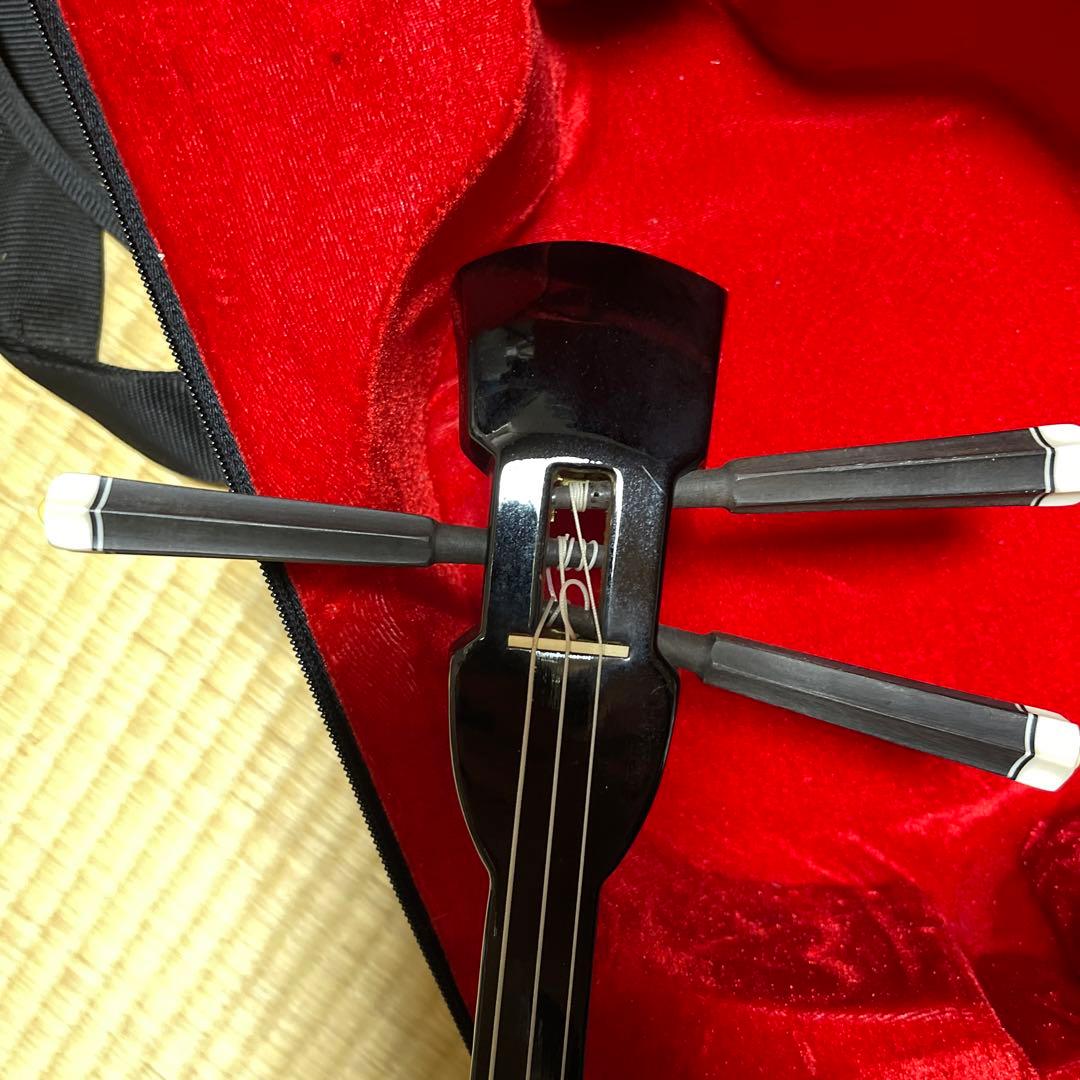 蛇皮沖縄三線　ハードケース付き