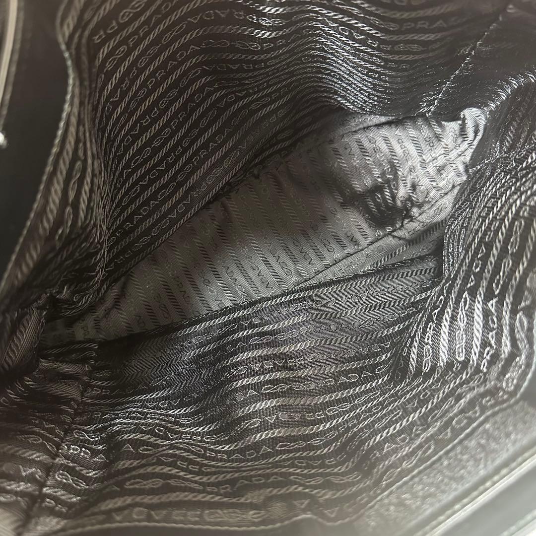 PRADA プラダ ロゴ スポーツ ミニトートバッグ ハンドバッグ ダークグレー