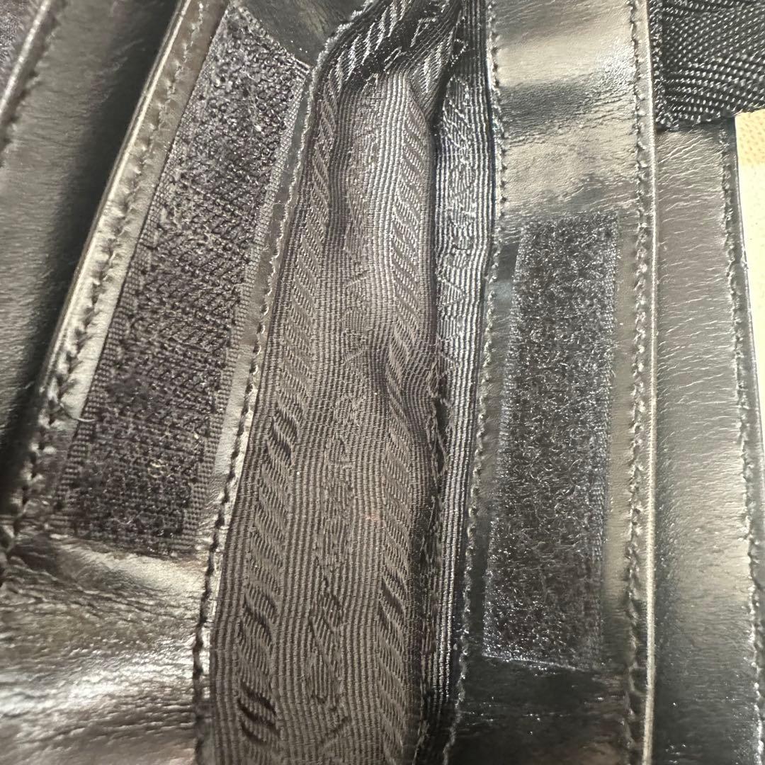 PRADA プラダ ロゴ スポーツ ミニトートバッグ ハンドバッグ ダークグレー