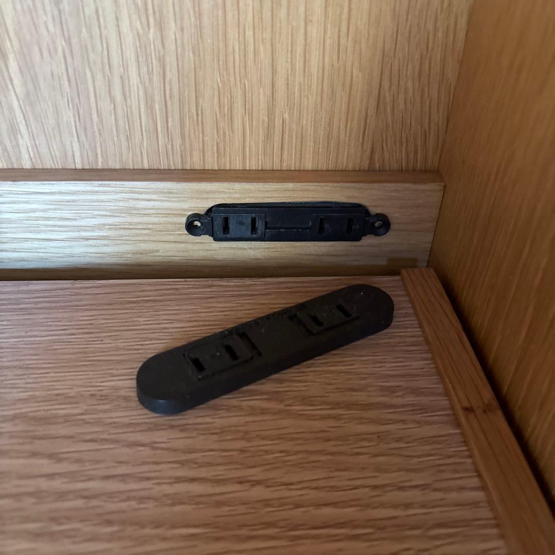 unico ナチュラルウッド レンジボード　カップボード　シグネ ガラス扉付き