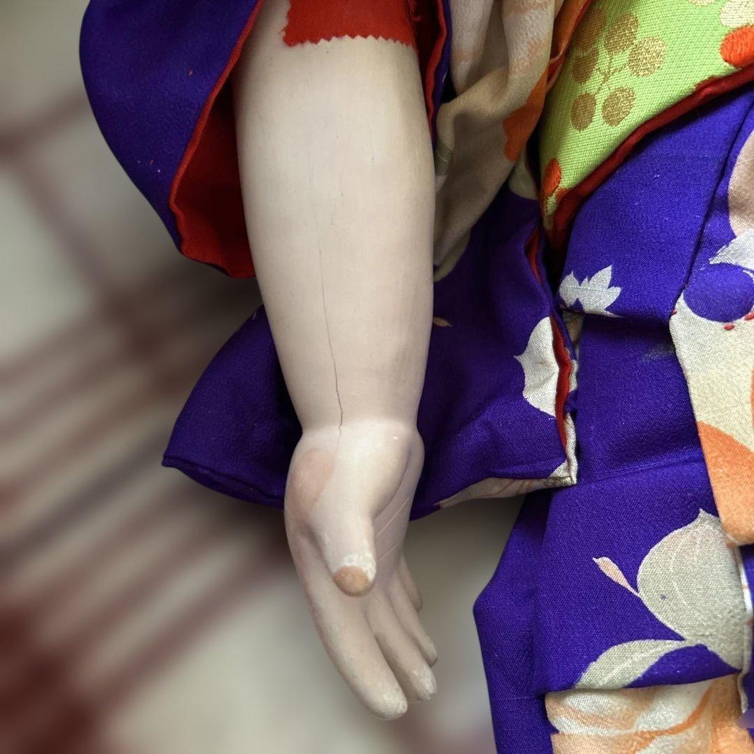 パ*コ様 市松人形 戦前　約100年前　大型73センチ