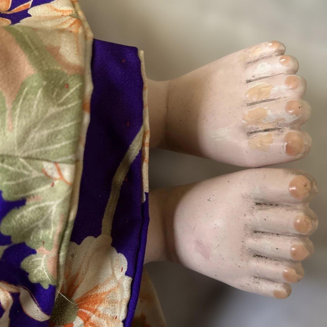 パ*コ様 市松人形 戦前　約100年前　大型73センチ