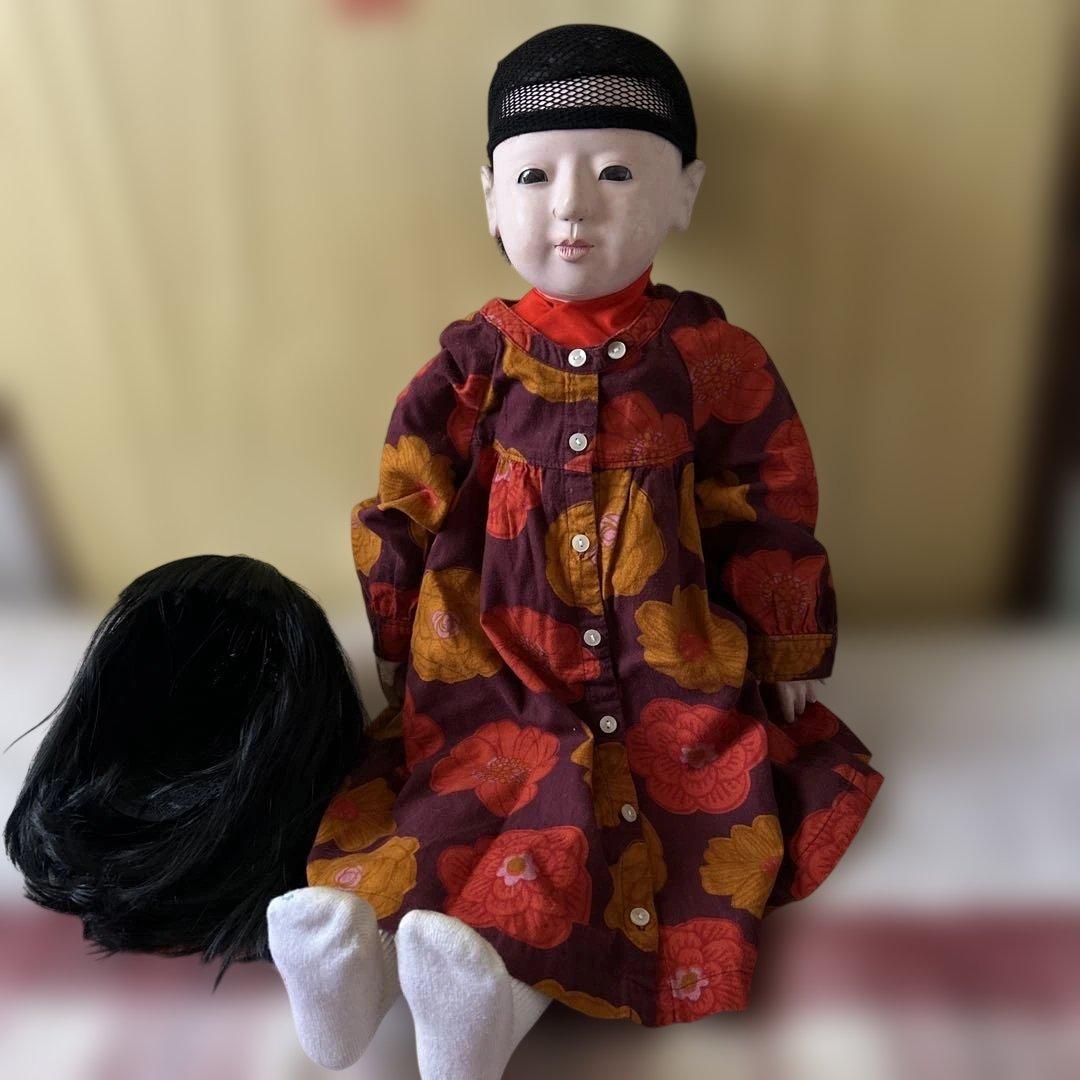 パ*コ様 市松人形 戦前　約100年前　大型73センチ