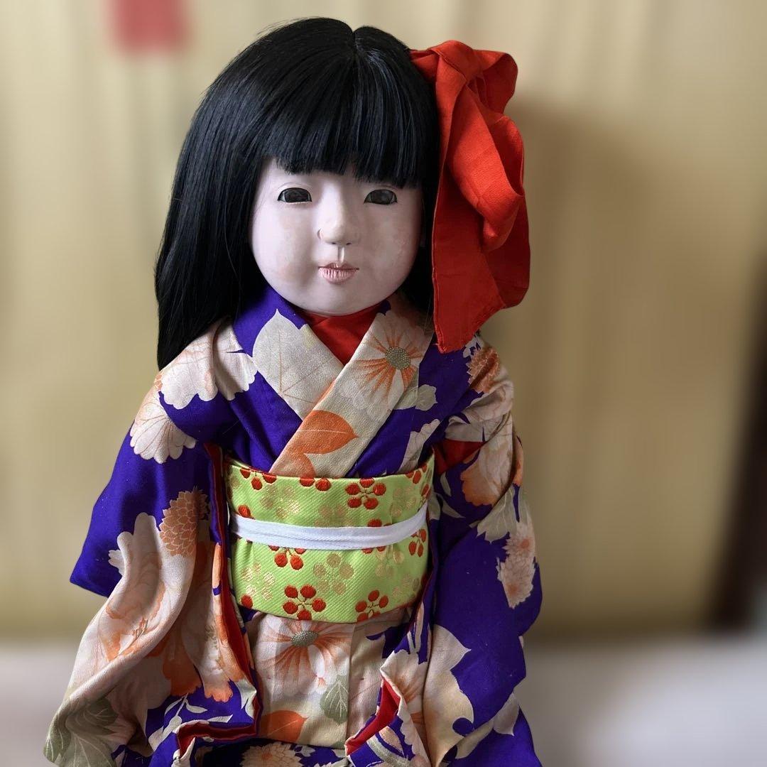 パ*コ様 市松人形 戦前　約100年前　大型73センチ