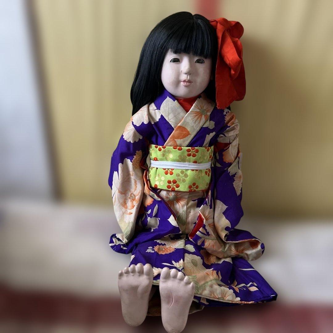 パ*コ様 市松人形 戦前　約100年前　大型73センチ
