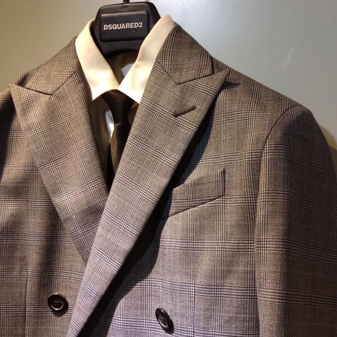 DSQUARED2 ダブルブレスト スーツ セットアップ ジャケット グレー