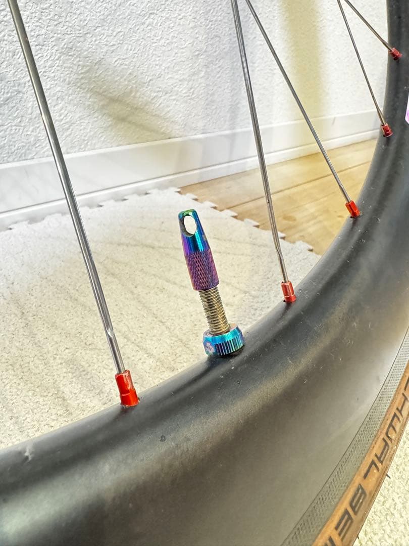 カーボンホイール　リムブレーキ　前後セット