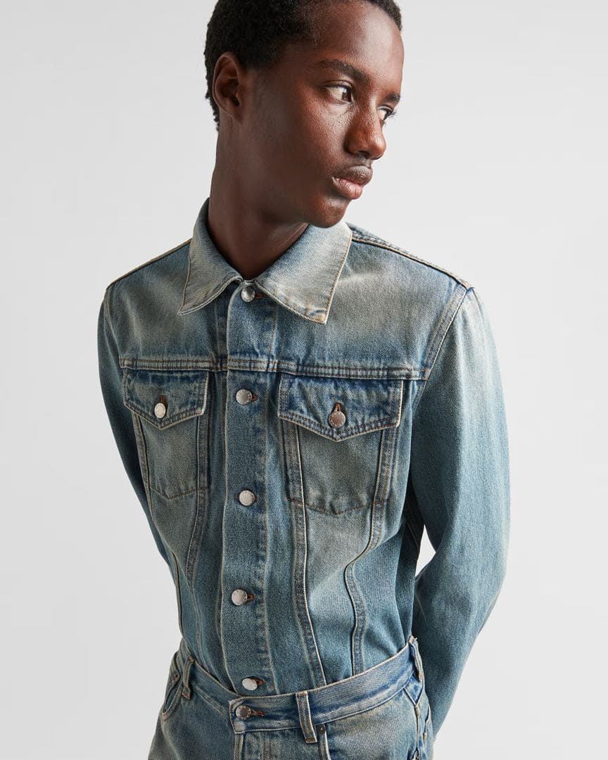 現行品 PRADA Gジャン M メンズ 国内正規品 GEB227