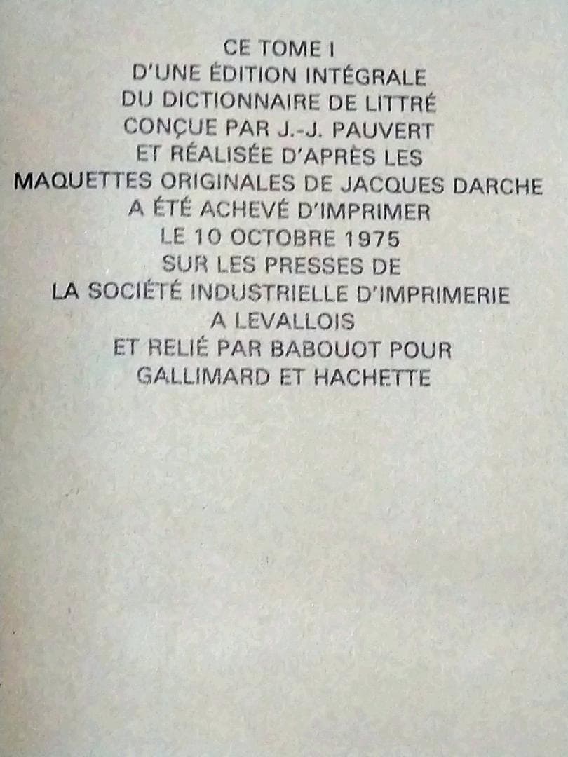 Émile Littré フランス語辞典 全7巻セット