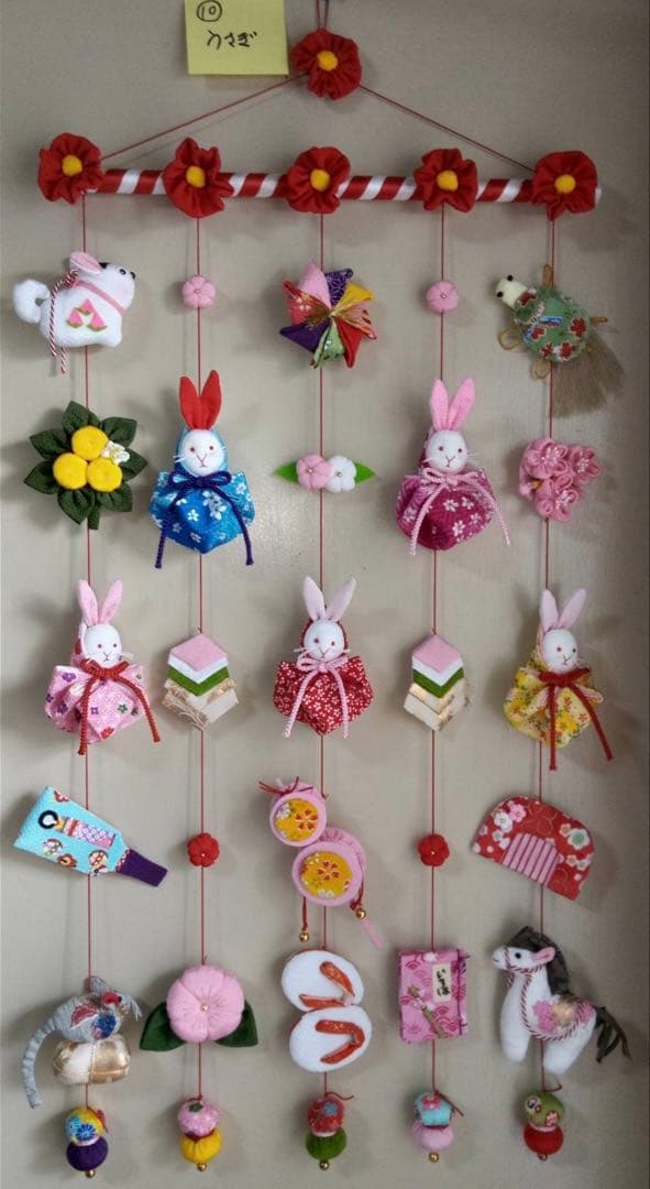 【お値下げ】ひな祭り用つるし雛(2025-10 うさぎ)