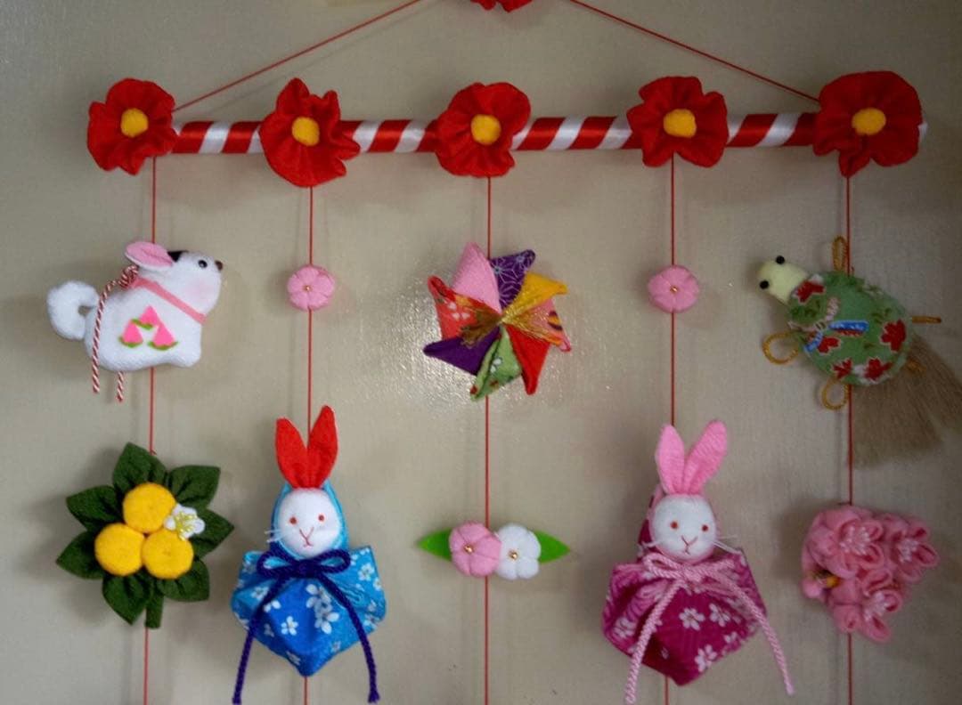 【お値下げ】ひな祭り用つるし雛(2025-10 うさぎ)