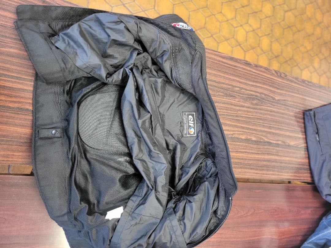 elf エルフ　レザーメッシュ　ジャケット　　Lサイズ