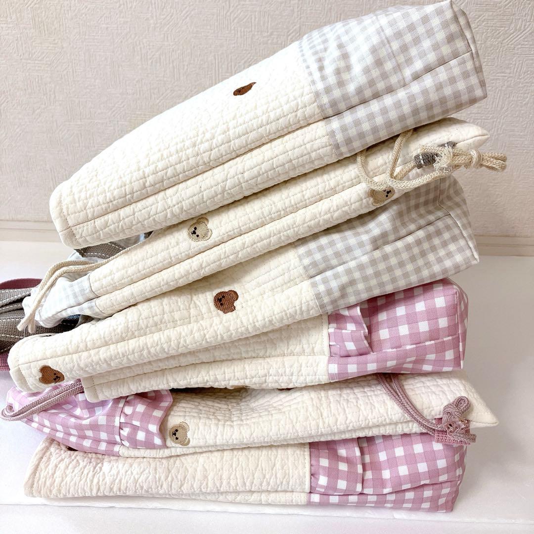 レッスンバッグ ✖️2 上履き入れ✖️2 ナップサック✖️2 ヌビ　くま刺繍