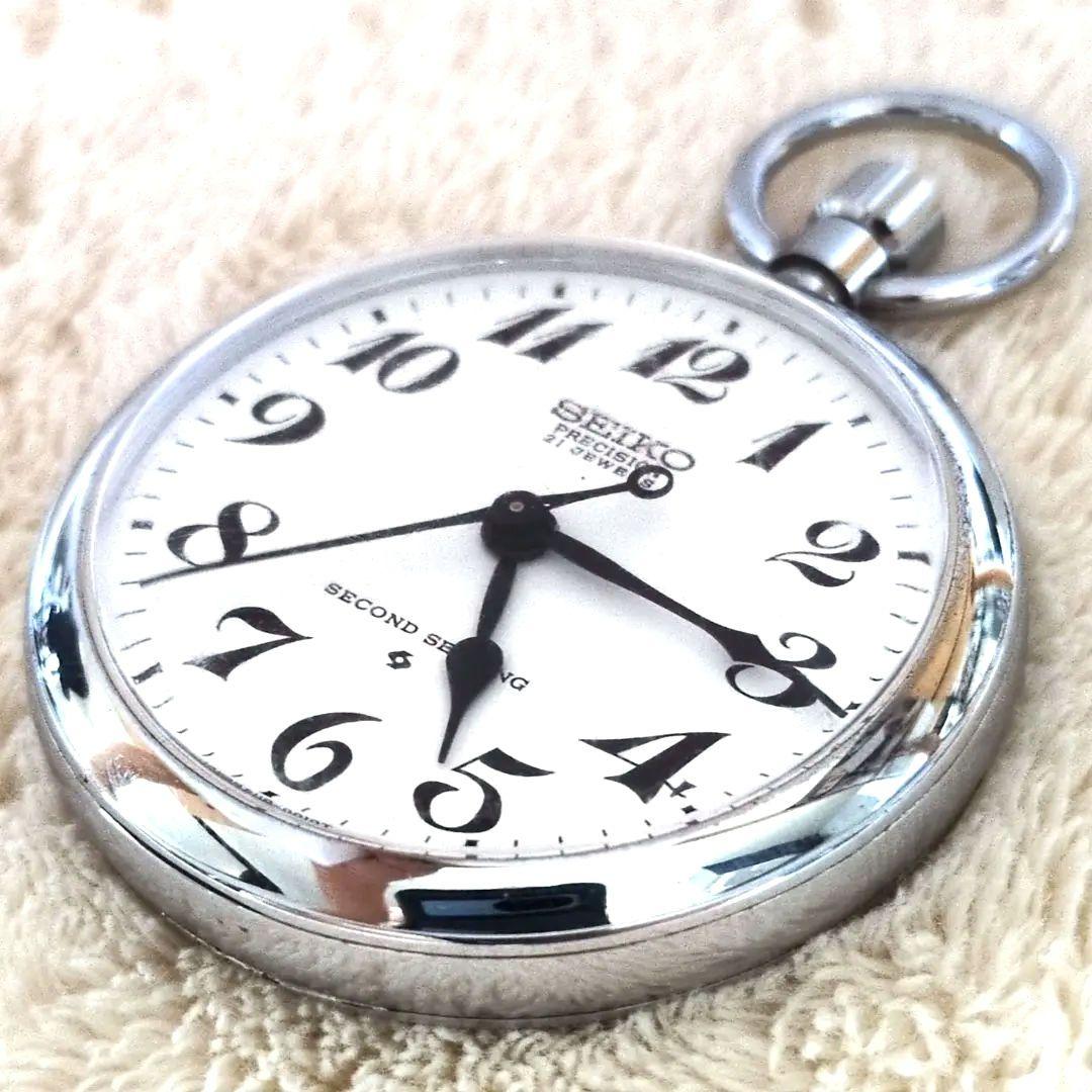 鉄道時計 SEIKO機械式懐中時計 運転士時計 分鉄 大分鉄道管理局 (稼動品)