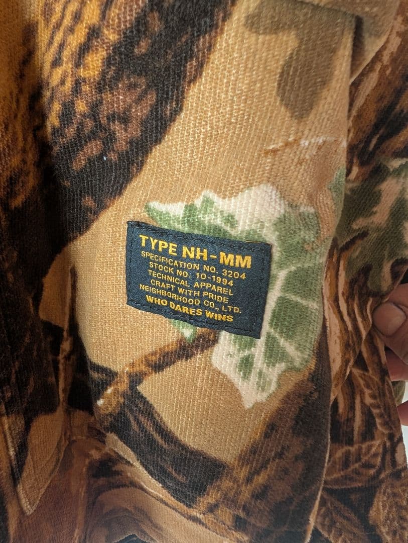 ネイバーフッド リアル ツリーカモフラージュ 迷彩 ベロア カバーオール