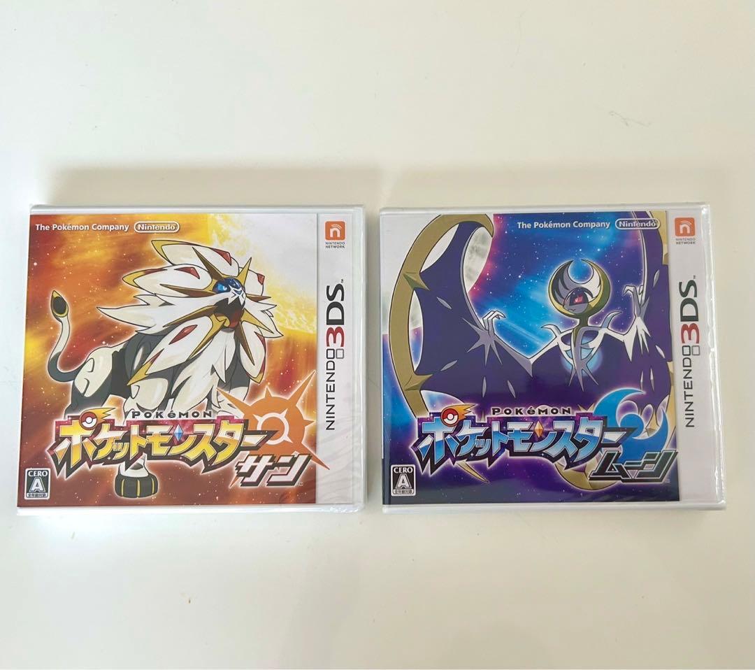 【新品未開封シュリンク付】ポケットモンスターサン・ムーンセット 3DSソフト