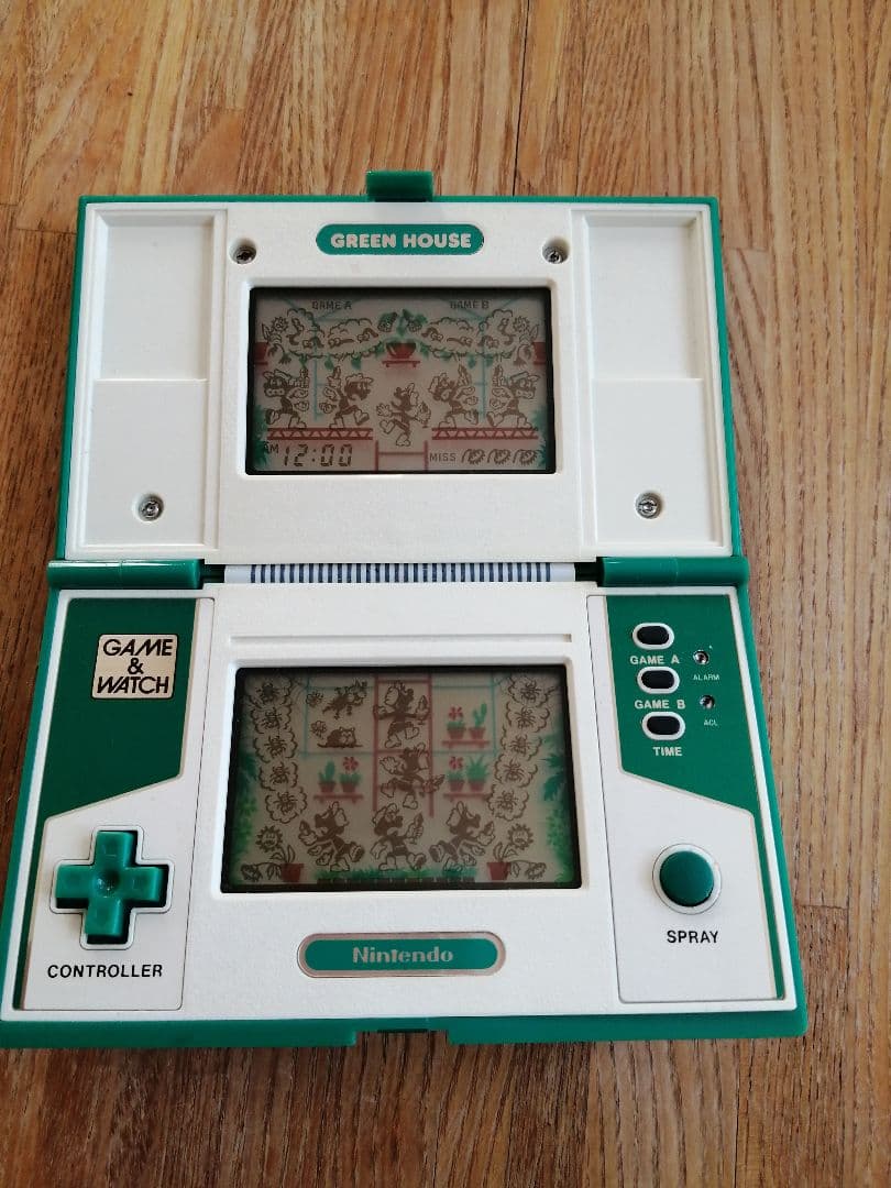 ゲームウォッチ　グリーンハウス　電池付き