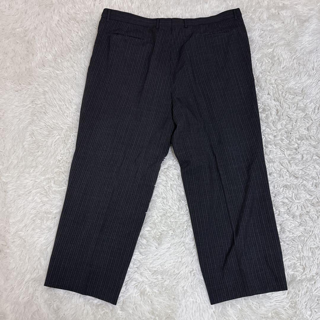 新品タグ付き 大きいサイズ REGAL リーガル ストライプ グレー E10