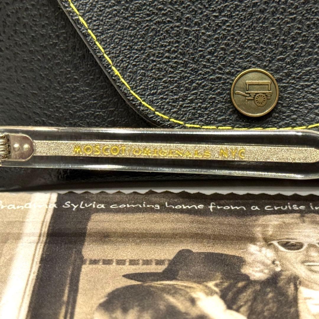 【極美品】正規品 モスコット レムトッシュ 46 クリスタル ライトブルーレンズ