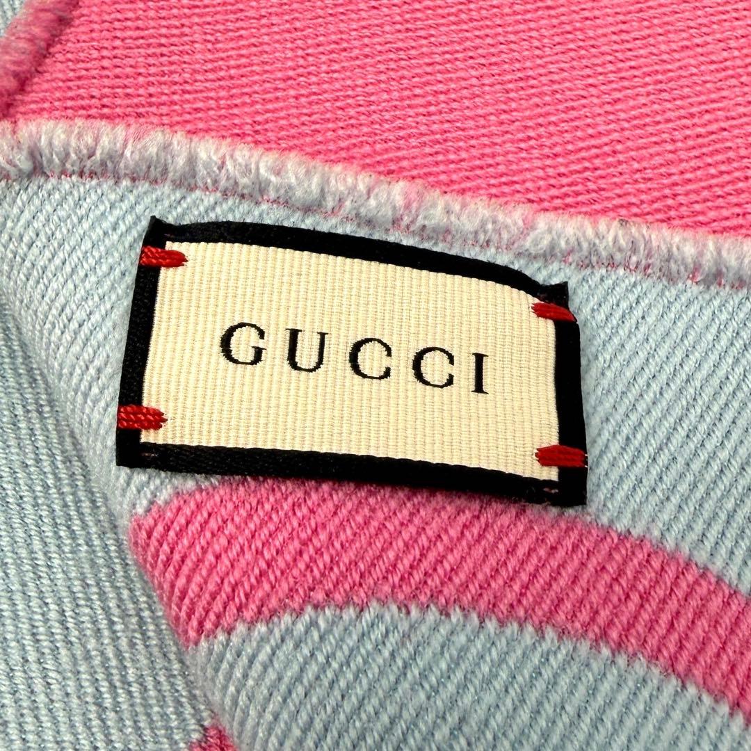 《入手困難》グッチ ジャガードマフラー ウール シルク GG リバーシブル