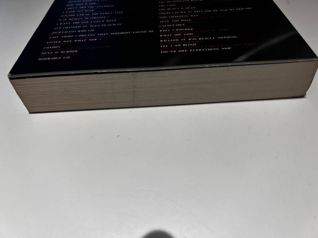 モリッシー詩集　帯なし Morrissey the smiths