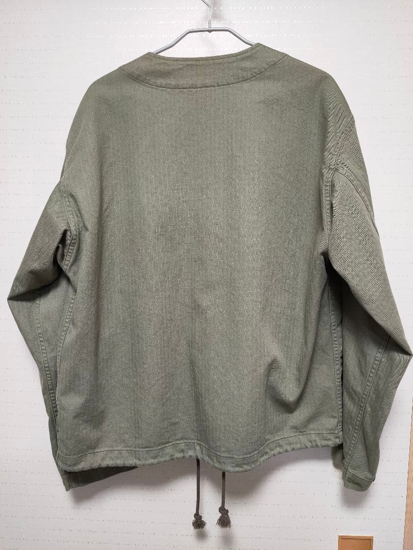 【orSlow / オアスロウ】Vネック ヘリンボーン ツイルジャケット