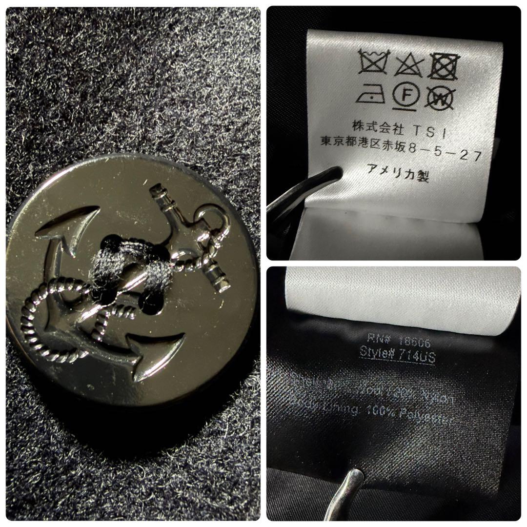 極美品■Schott 714US LONG MELTON PEA COAT L