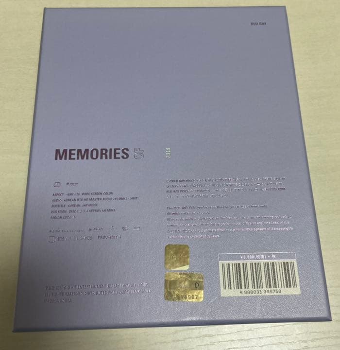 BTS MEMORIES 2018 メモリーズ BluRay ジミン トレカ