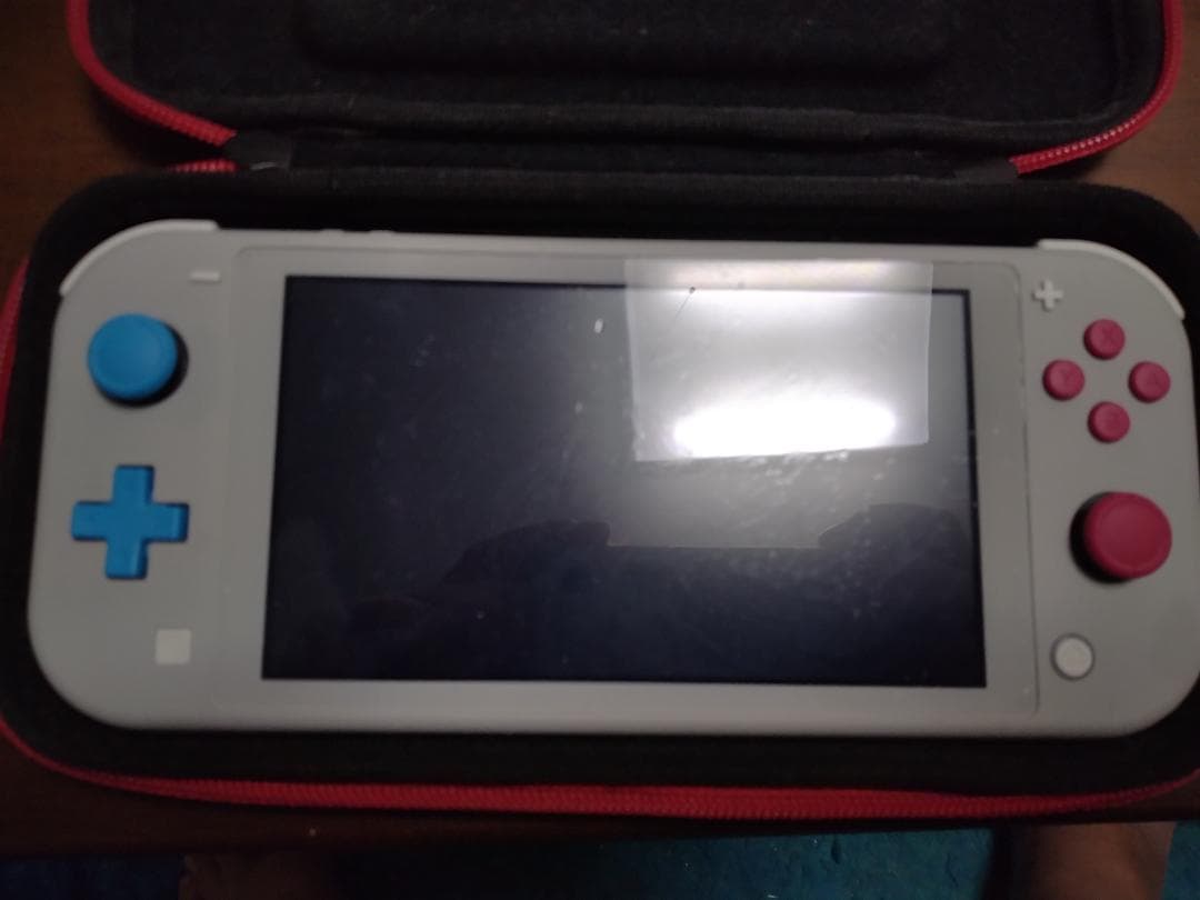 Nintendo Switch Lite グレー/青/赤 ケース付き