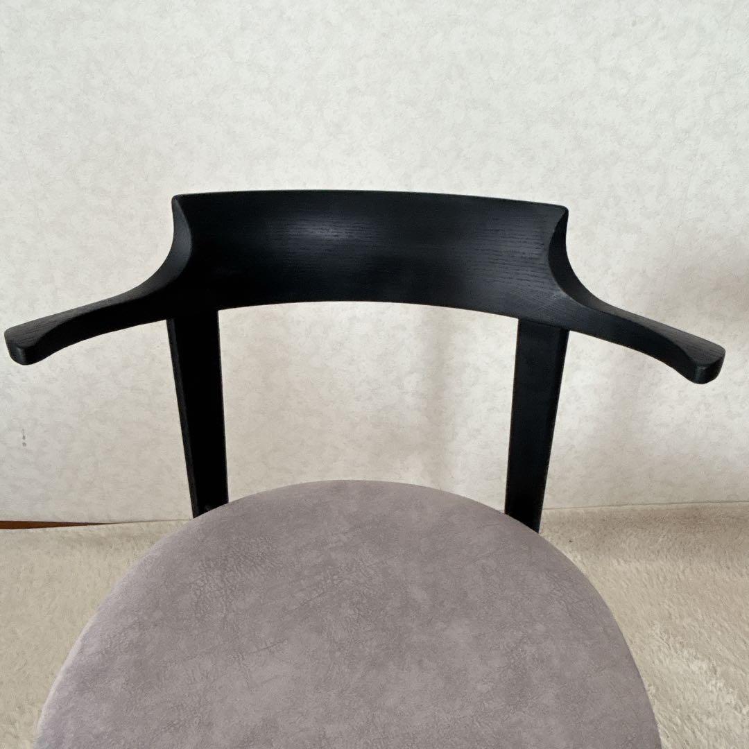 2脚セット】イバタインテリア アーム チェア 肘掛け ルンバ 通せる 浮かせる