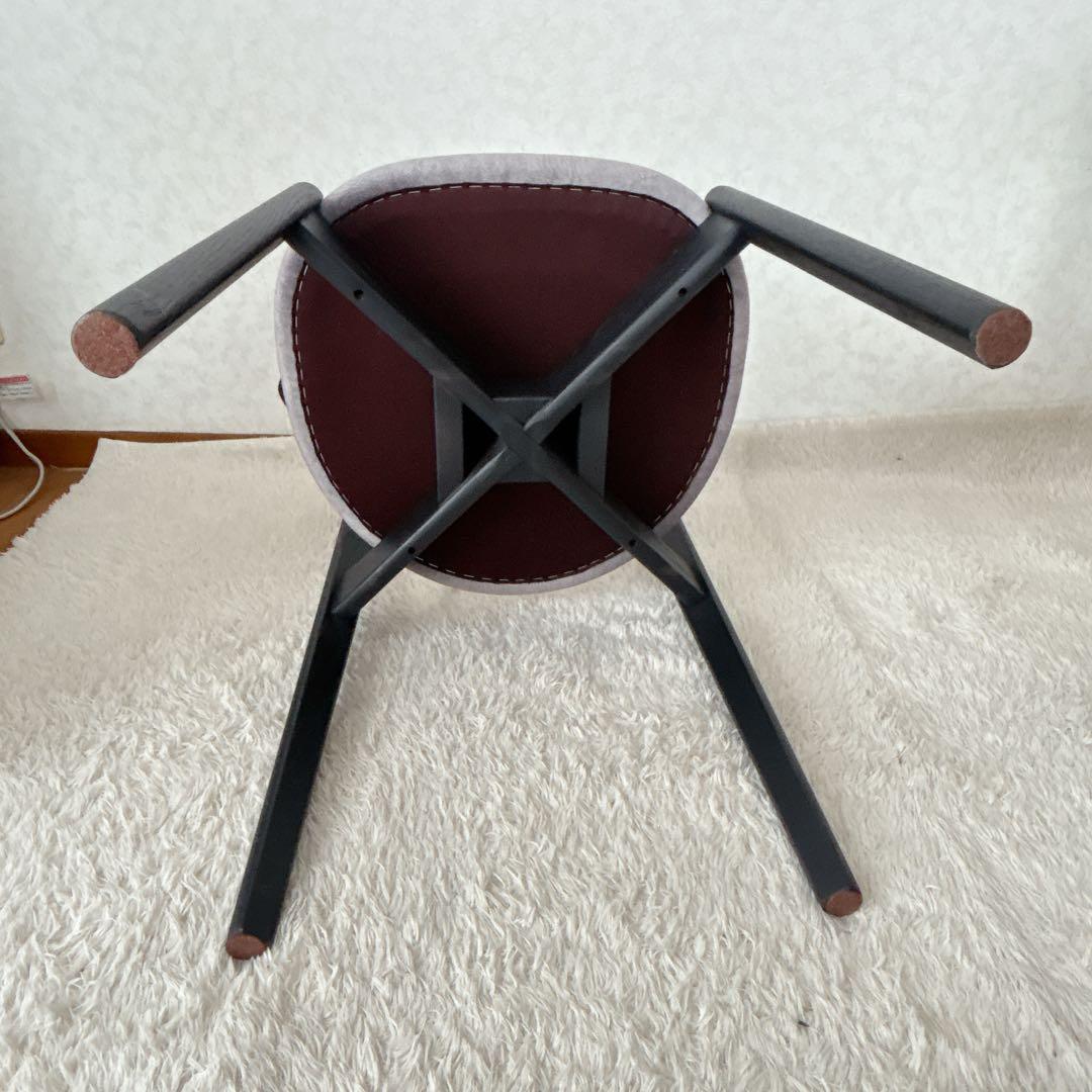 2脚セット】イバタインテリア アーム チェア 肘掛け ルンバ 通せる 浮かせる