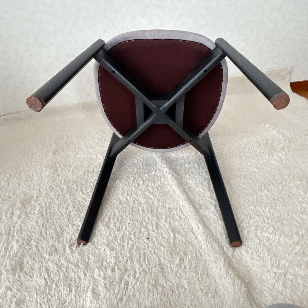 2脚セット】イバタインテリア アーム チェア 肘掛け ルンバ 通せる 浮かせる