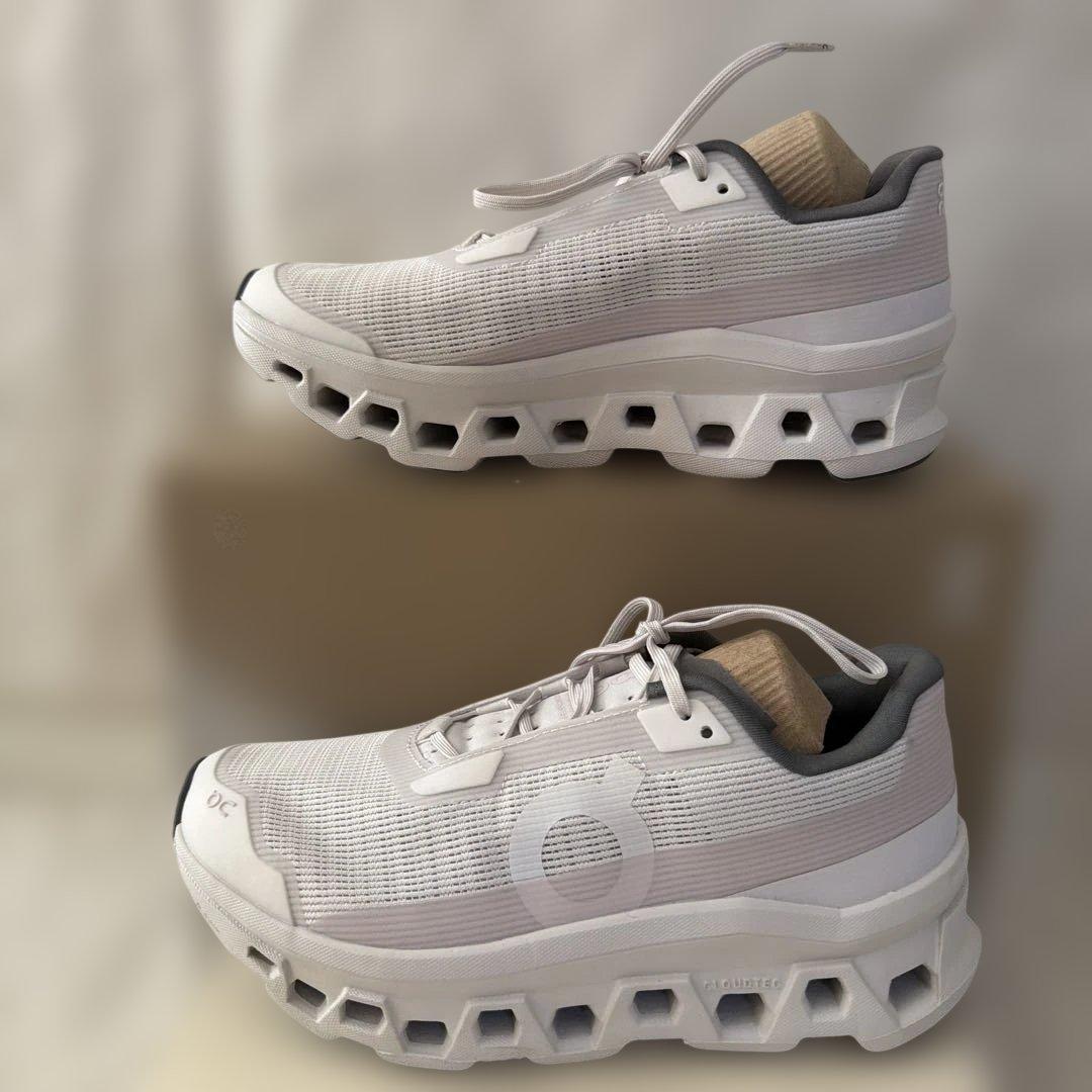 超美品emmi×On♪Cloudmonster Void ライトグレー 24.5
