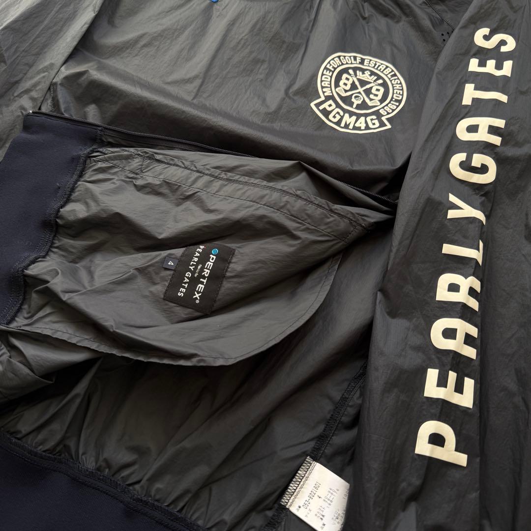 PERTEX素材　パーリーゲイツ　ジャケット　スニード　紺　M〜L相当　ブルゾン